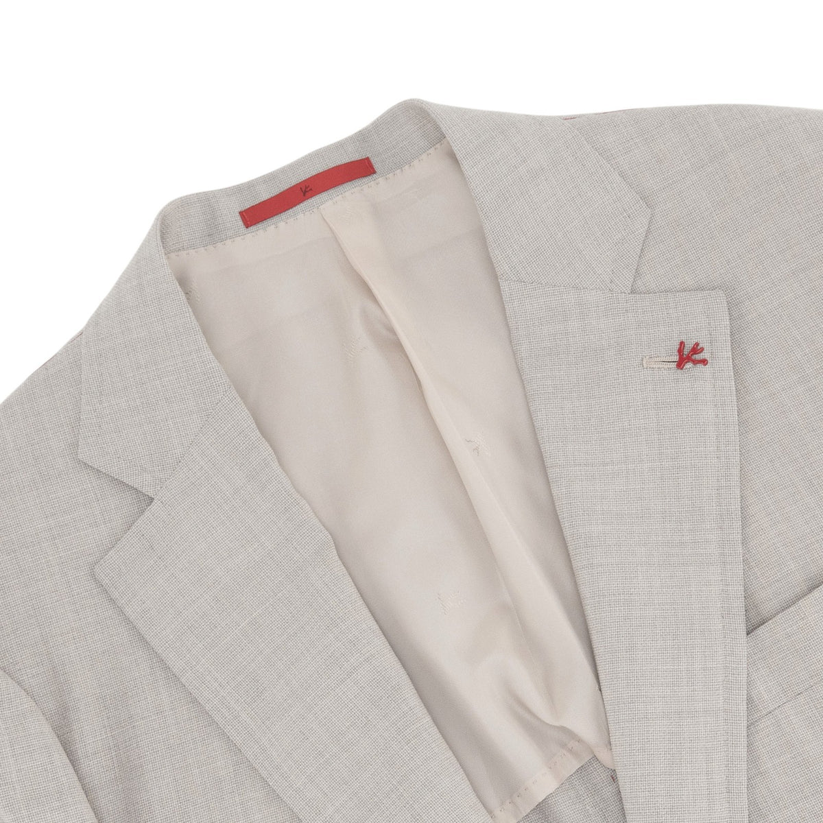 $6600 ISAIA NAPOLI "Domenico" Light Beige Suit Soft Wool  40 US / 50 EU 8R
