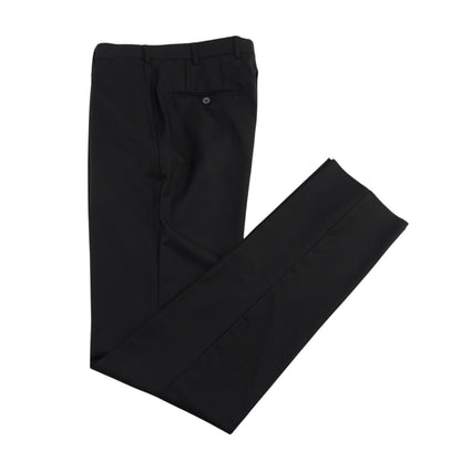 $7050 ISAIA "Gregorio" Black Hand-Sewn Suit Fine Wool 4 Seaon 38 US / 48 EU 7R