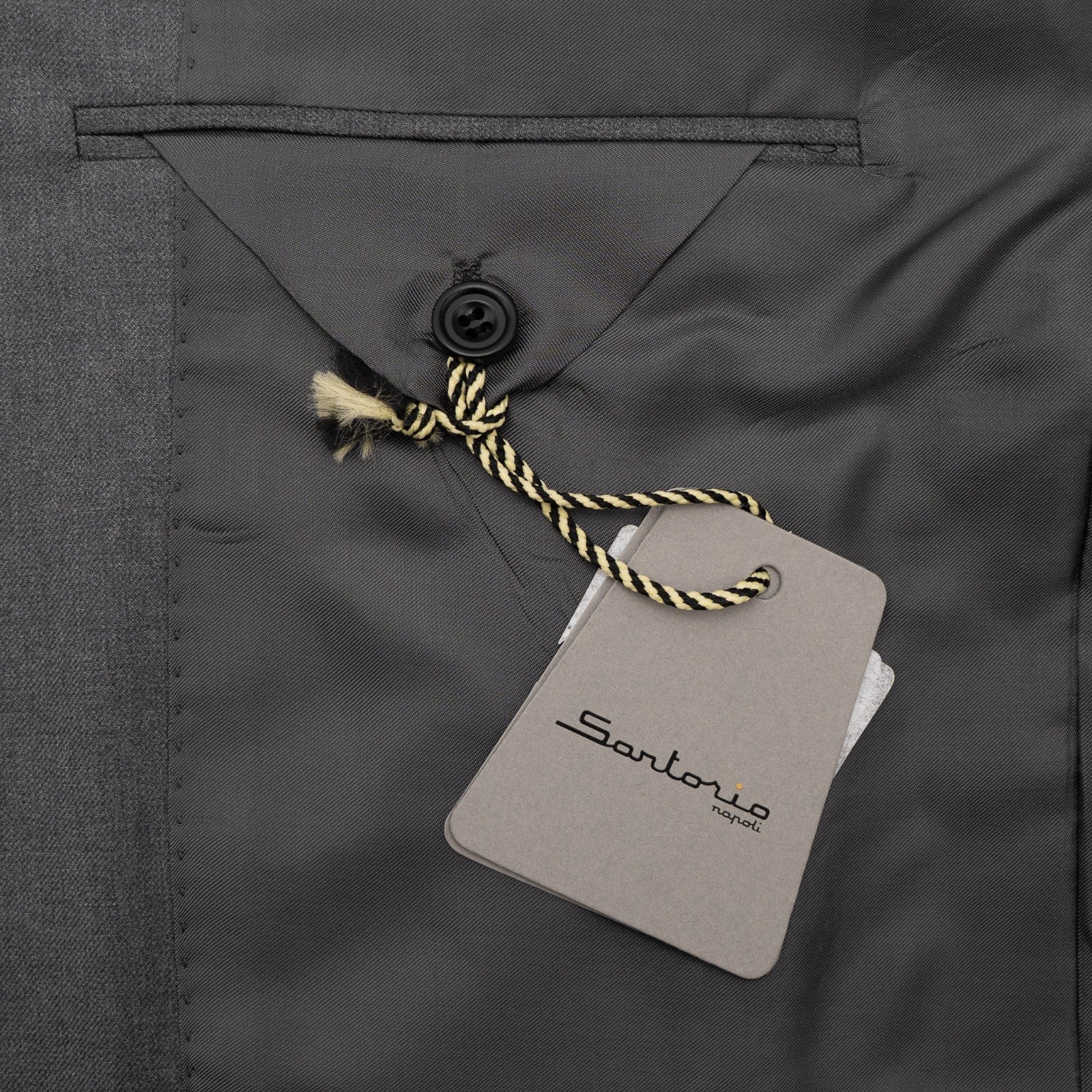 $3300 SARTORIO KITON NAPOLI Gray Suit Hand-Sewn Fine Wool Made in Napoli