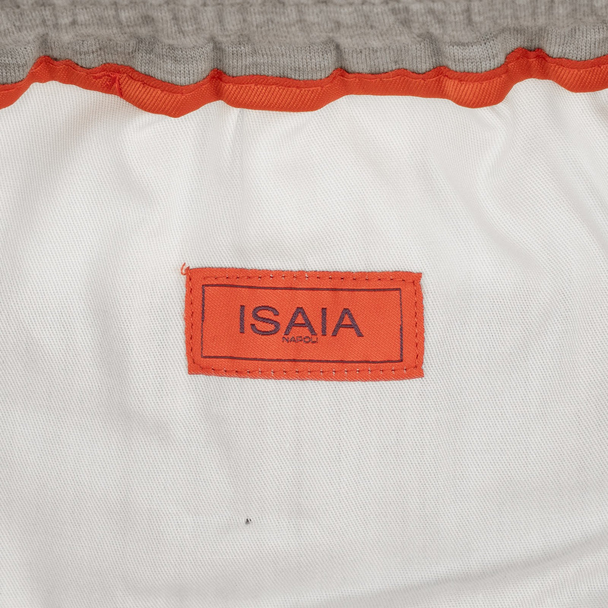 1285$ ISAIA NAPOLI Gray Drawstring Pant Jersey Wool Relaxed Fit 40 US / 56 EU