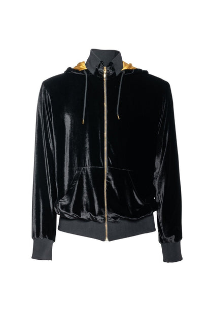 2000$ ITALO FERRETTI Bomber Jacket Velvet "YEAR OF THE DRAGON" Size L ZILLI