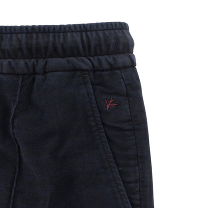 1050$ ISAIA Blue Navy Drawstring Pant Velvet Cotton Regular Fit  34 US / 50 IT