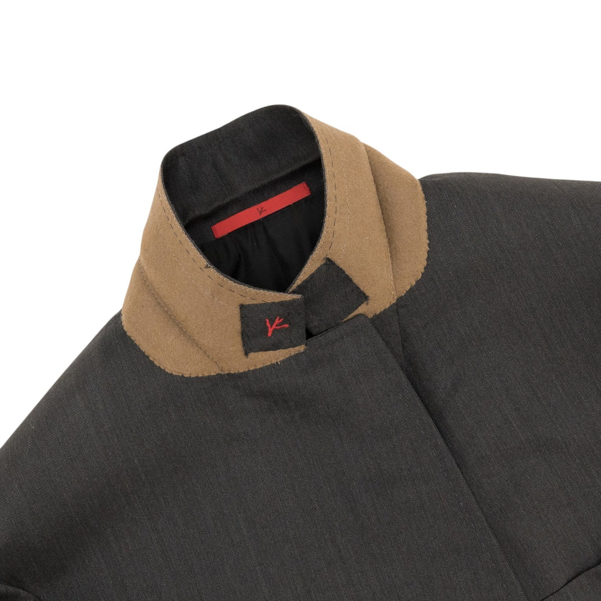 $6850 ISAIA NAPOLI "Capri" Gray Suit Hand-Sewn Fine Wool Herringbone