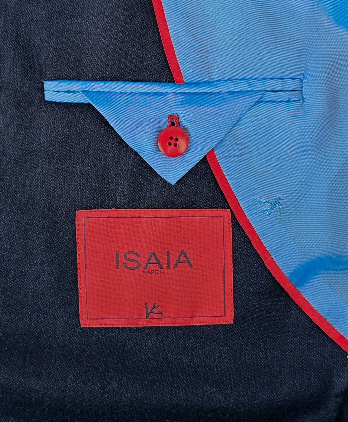 $6850 ISAIA "Domenico" Blue Sport Coat Soft Cashmere - Silk 48 US / 58 EU   8R