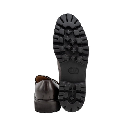 960$ TESTONI "Custoza" Penny Loafer Slip-On Deer Cigar 8 UK / 9 US / 42 IT