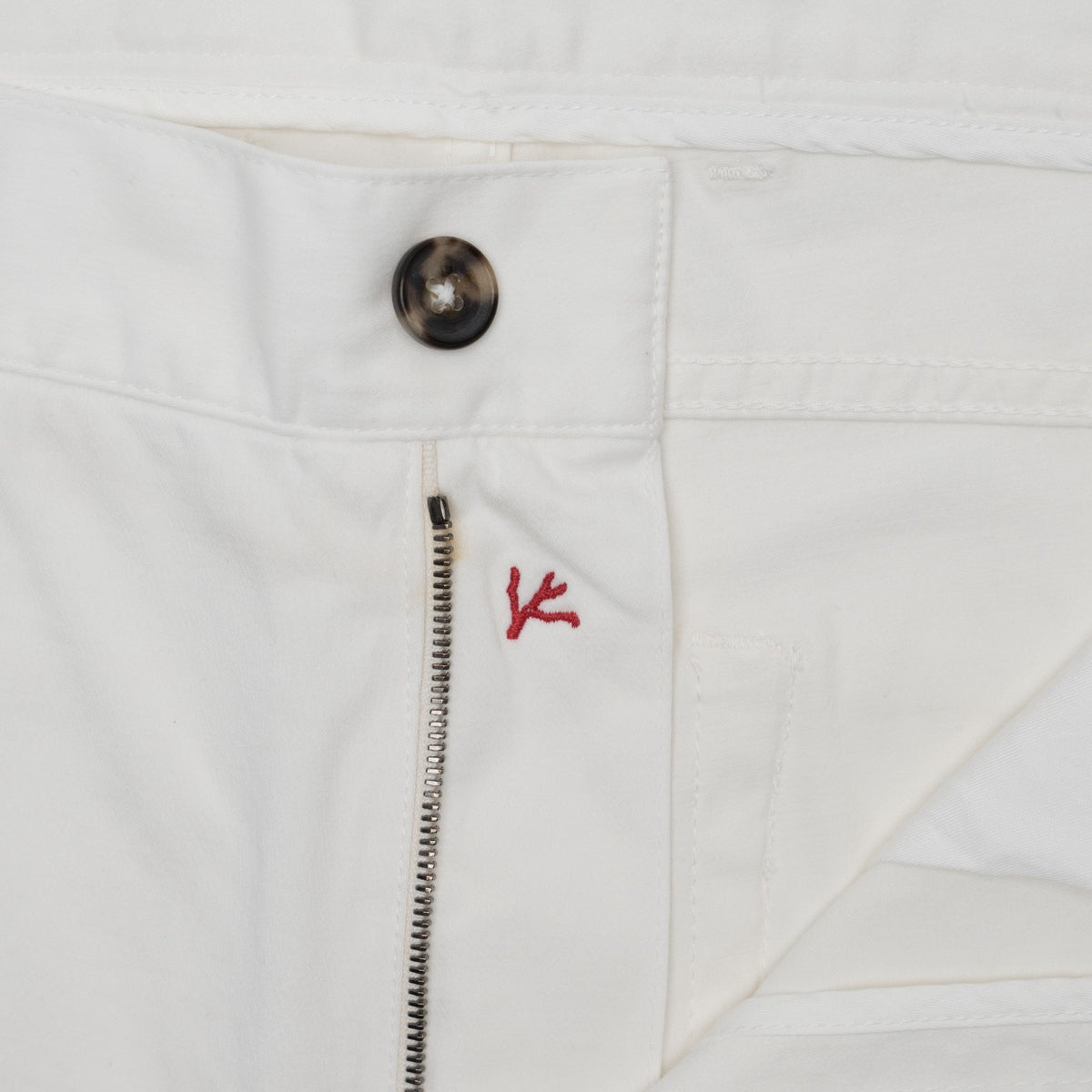 925$ ISAIA NAPOLI "SpaccaNapoli" White Pant Cotton Cashmere 38 US  / 54 EU R
