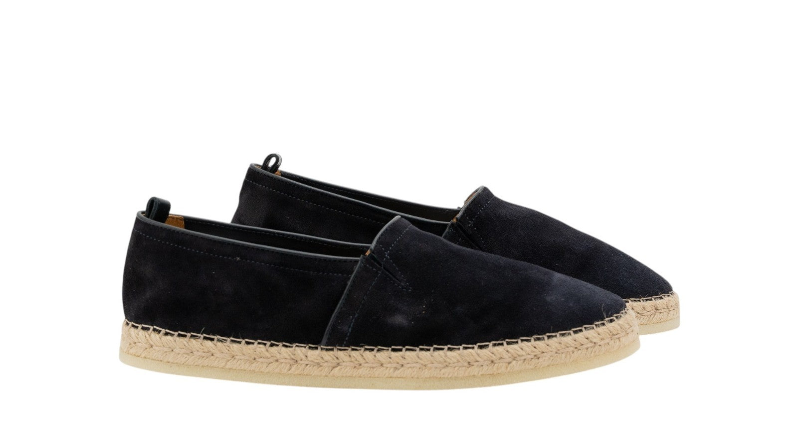 750$ TESTONI Espadrillas "Capri" Shoes Unlined Navy 8 UK / 9  US / 42 IT