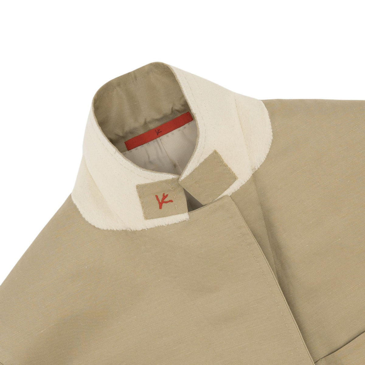 $5950 ISAIA NAPOLI "Capri" Light Beige Suit Cotton / Linen 36 US / 46 EU 8R