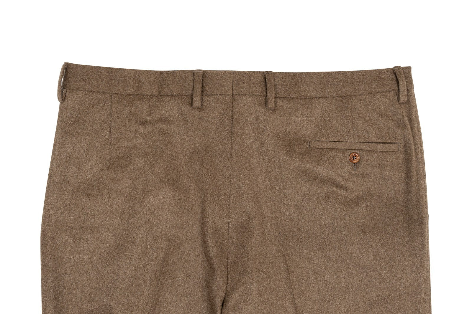 750$ RUBINACCI NAPOLI Brown Dress Pant 100% Cashmere 40 US  56 EU Made in Napoli
