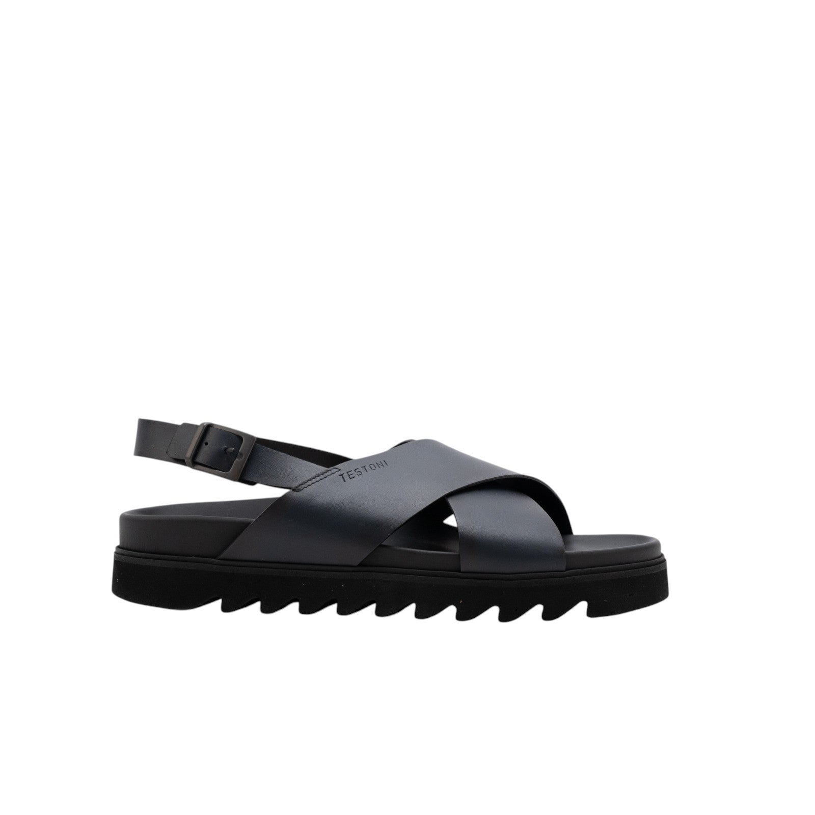 550$ TESTONI Sandal Calf Indigo 8 UK - 9 US - 42 IT