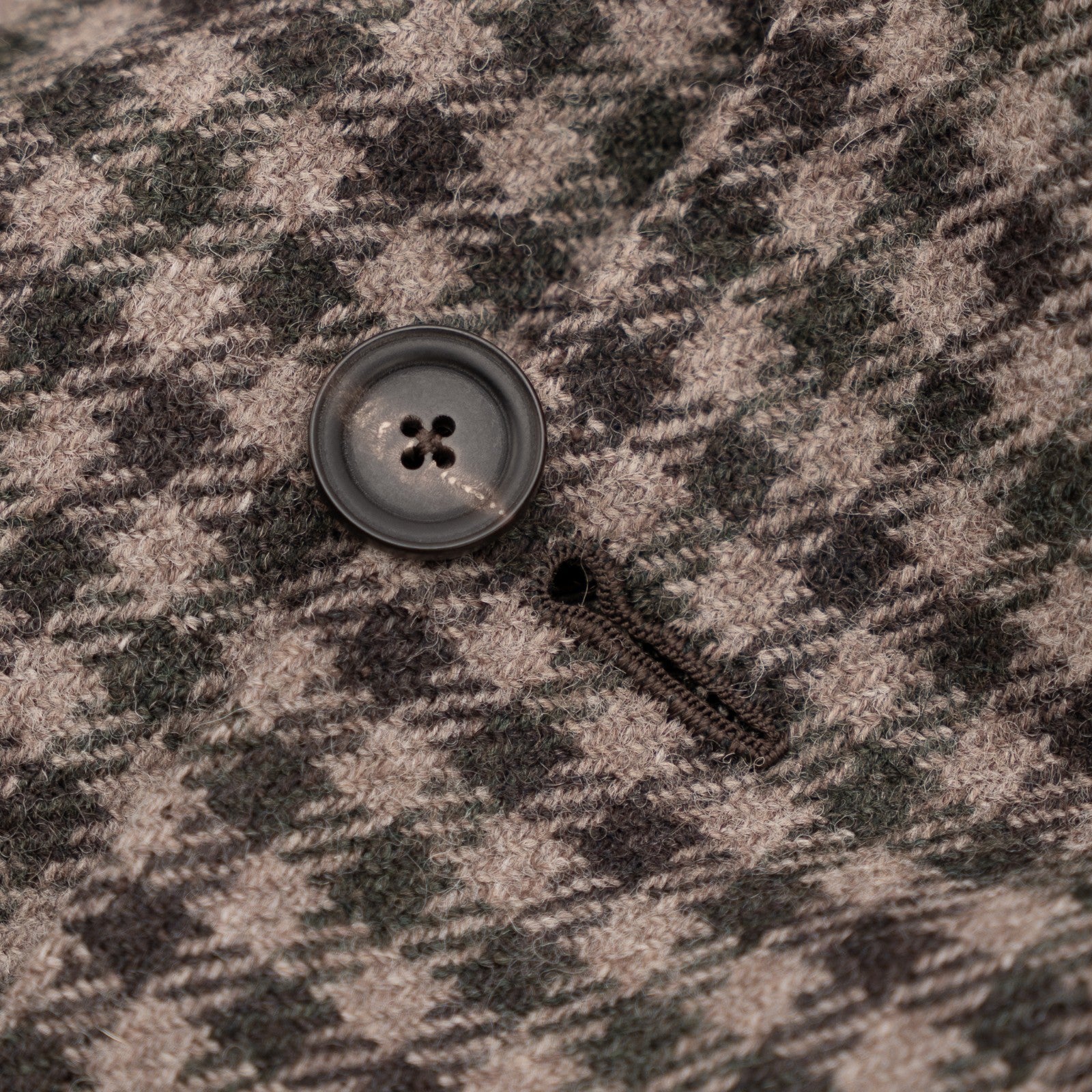 Sartoria DALCUORE NAPOLI Total Hand-Sewn Jacket Sport Coat Flannel Wool Mud