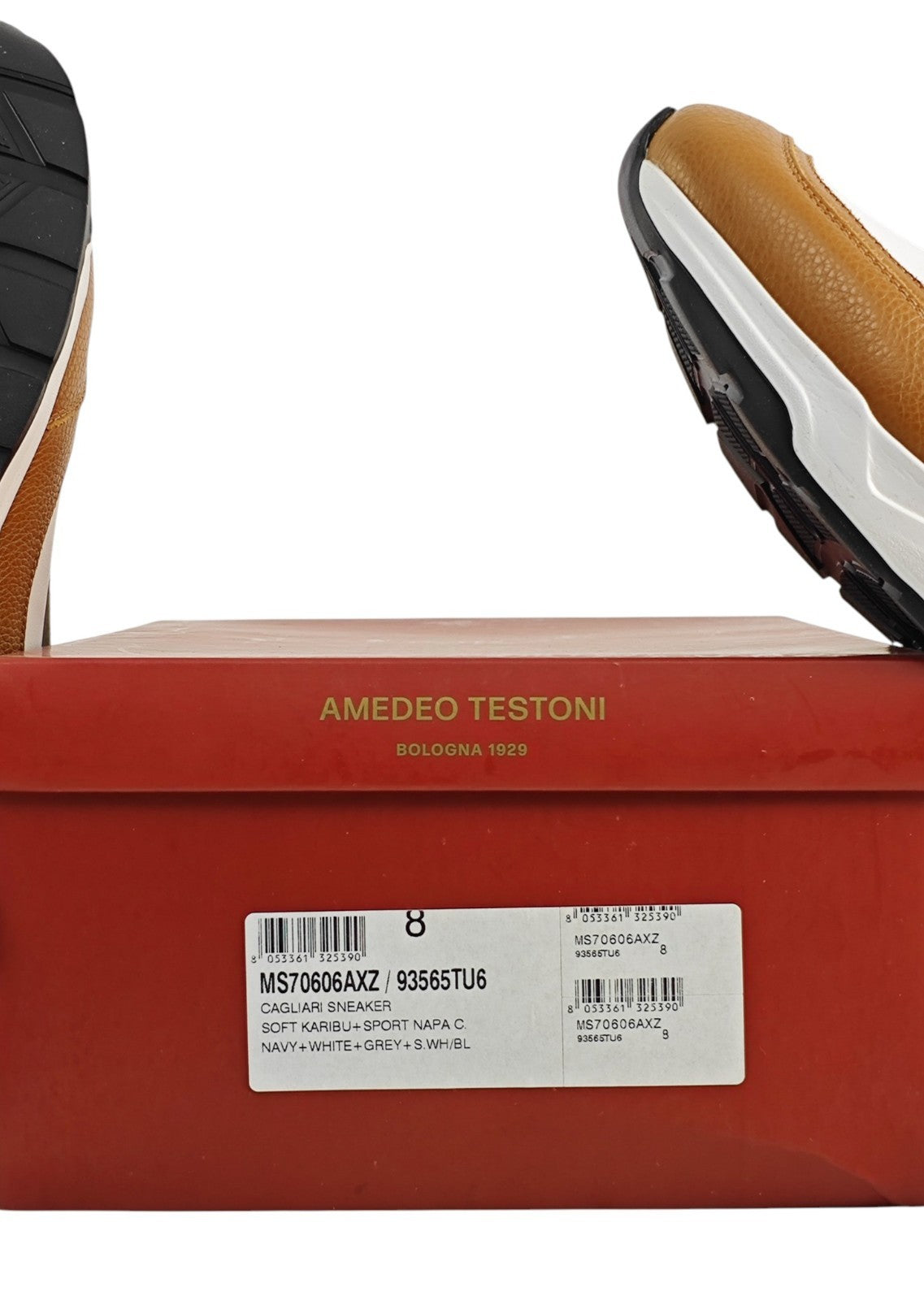 1150$ TESTONI "Cagliari" SlipOn Sneaker Karibu Calf + Suede 8 UK  / 9 US / 42 IT