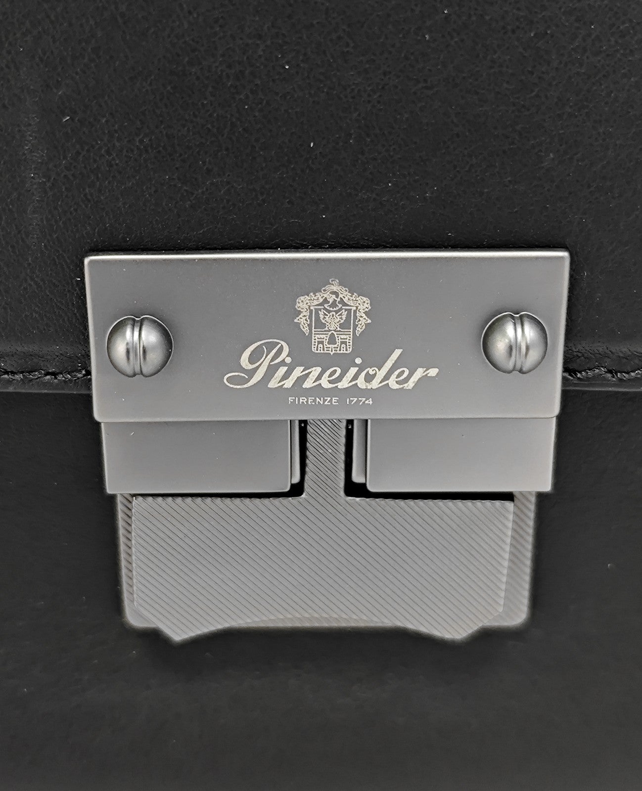 1070$ PINEIDER FIRENZE 1774 "Metro Smooth" Bumbag Belt Bag Calf Black