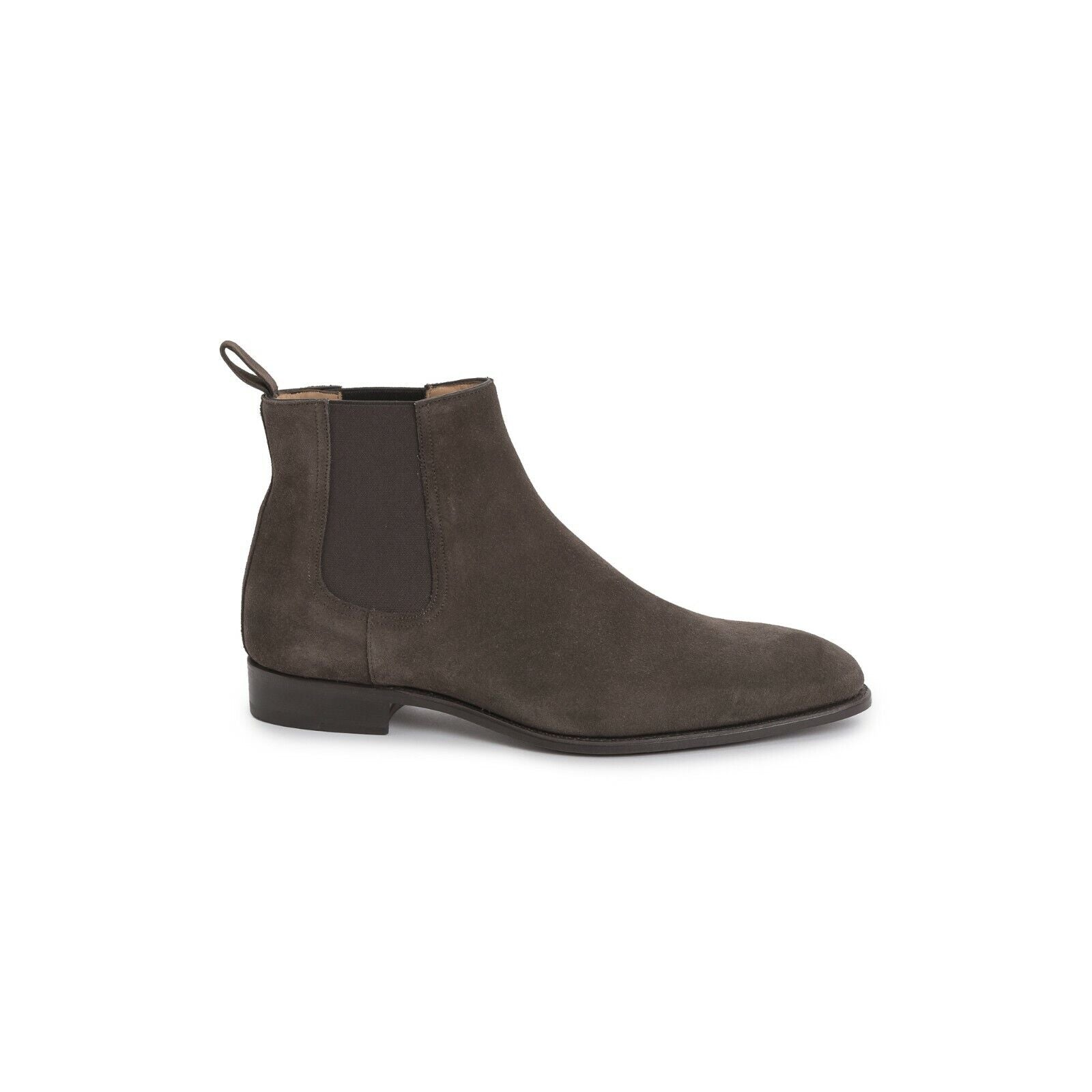 Carlos Santos Suede Chelsea Boot Dark Brown Goodyear Welted Style 9517