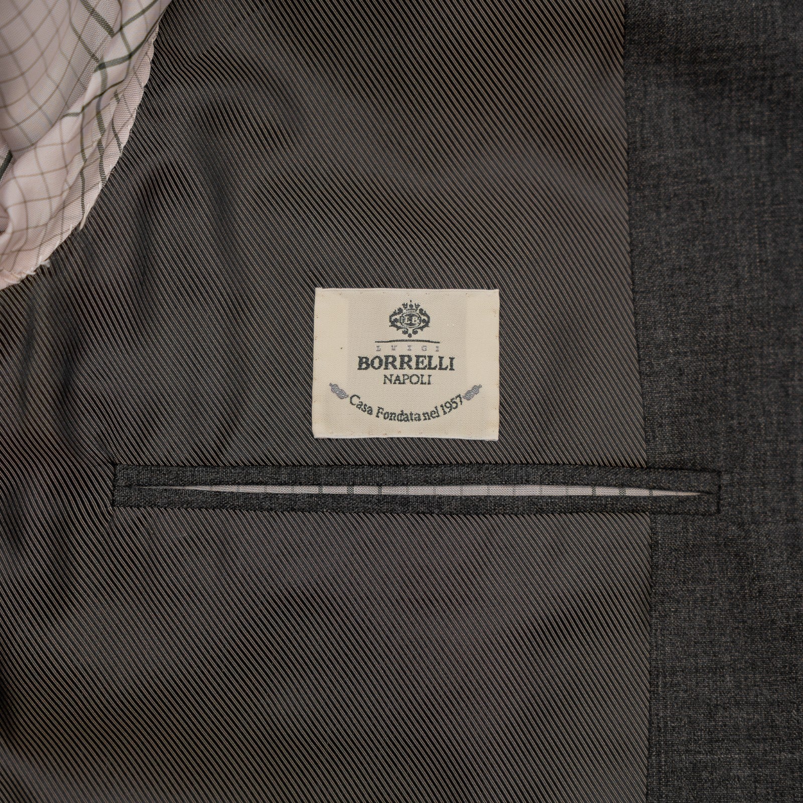 $3450 LUIGI BORRELLI NAPOLI Gray Jacket Sport Coat Knit Wool 44 US / 54 EU  8R