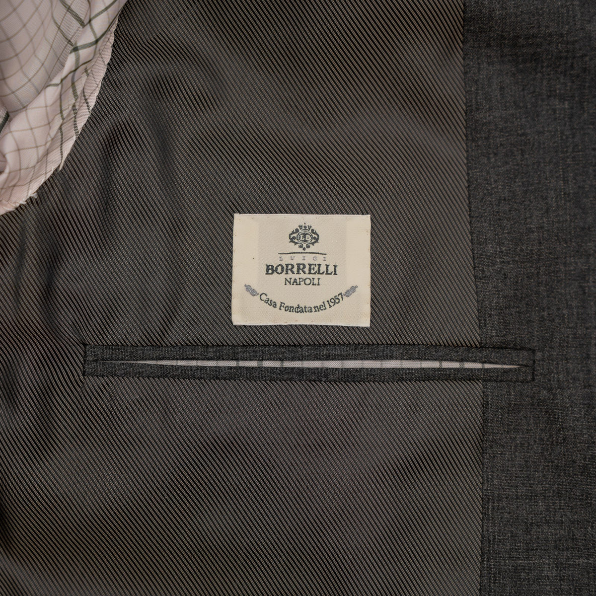 $3450 LUIGI BORRELLI NAPOLI Gray Jacket Sport Coat Knit Wool 44 US / 54 EU  8R
