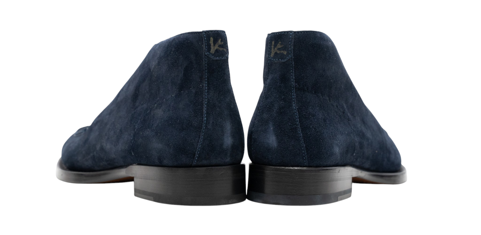 ISAIA NAPOLI Blue Cukka Boot Shoes Suede Leather Handmade 9 UK / 10 US / 43 IT