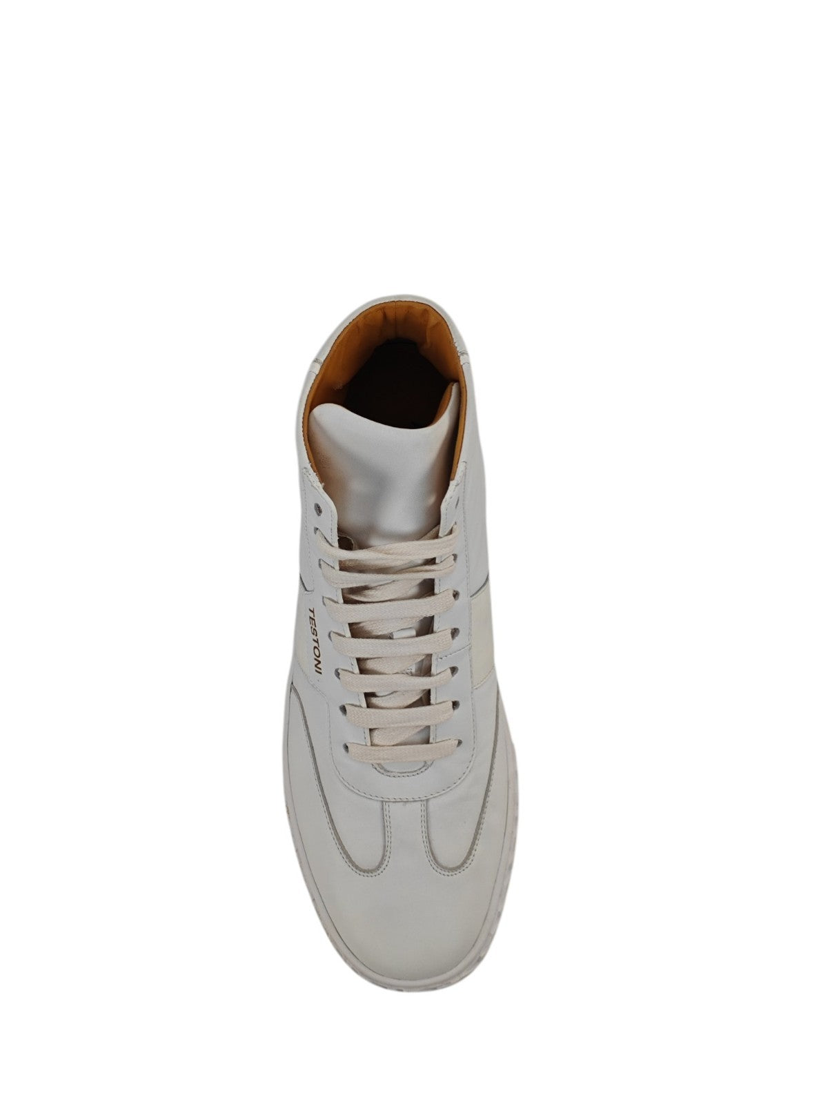 1100$ TESTONI Ravenna High Top Sneaker Nappa Leather 8 UK / 9  US / 42 IT