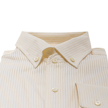 690$ LUXURY GERLIN Shirt Light Yellow ALUMO Cotton 16 - 41 5T BIJAN