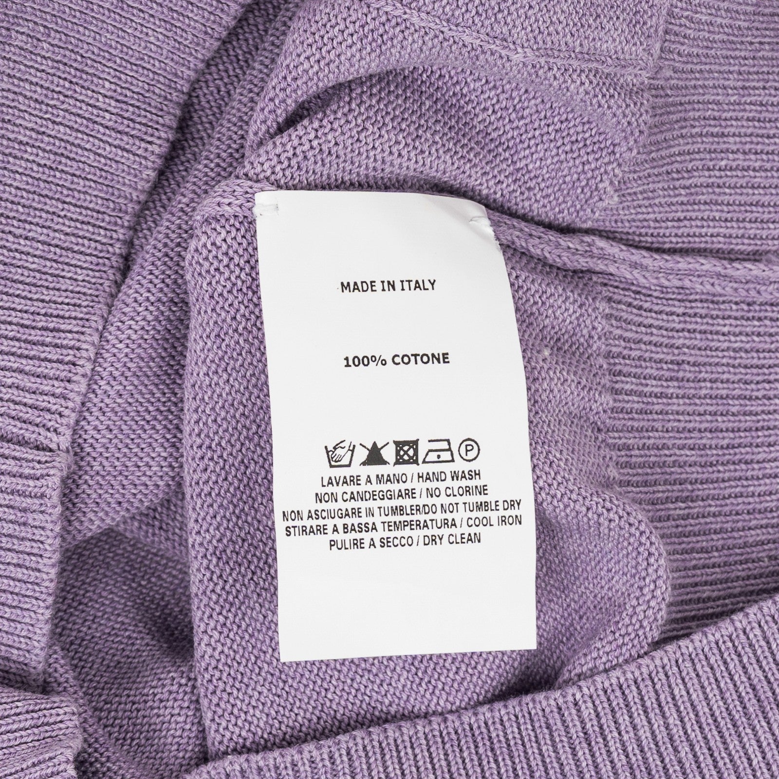 350$ RUBINACCI NAPOLI Lilac Cardigan Vest Gilet Knit Cotton