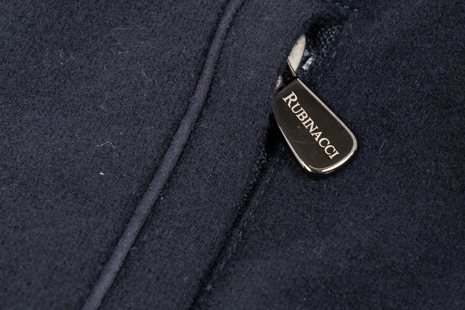 $2600 RUBINACCI Blue Tracksuit LORO PIANA Wool Cashmere + Leather Details