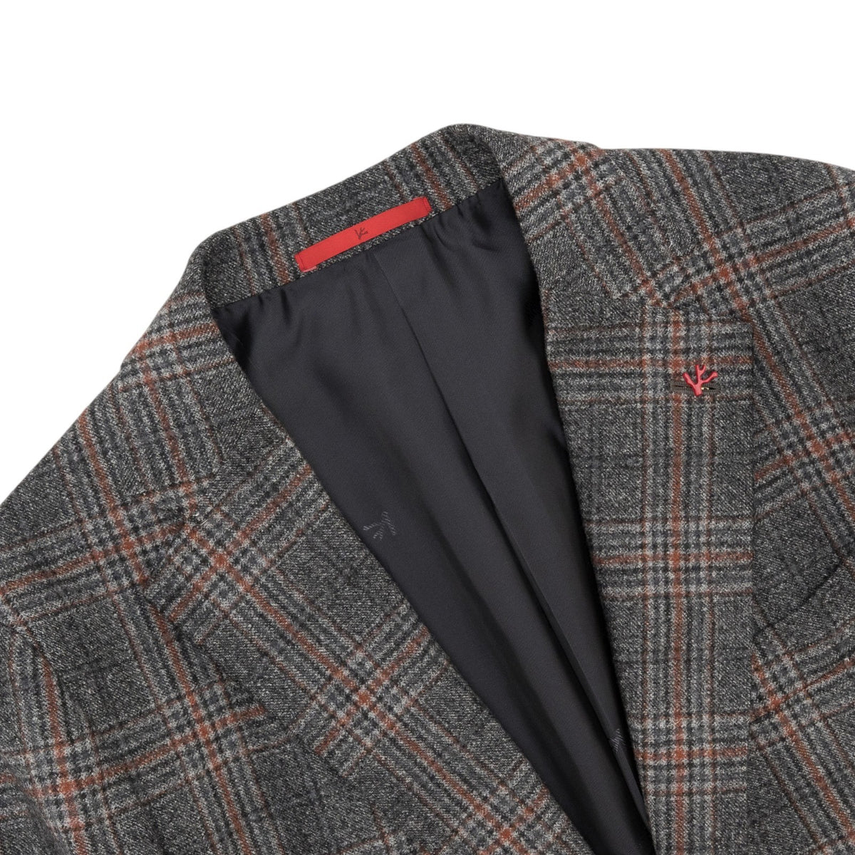 $6750 ISAIA "Domenico" Gray Hand-Sewn Suit Flannel Wool  38 US / 48 EU  8R