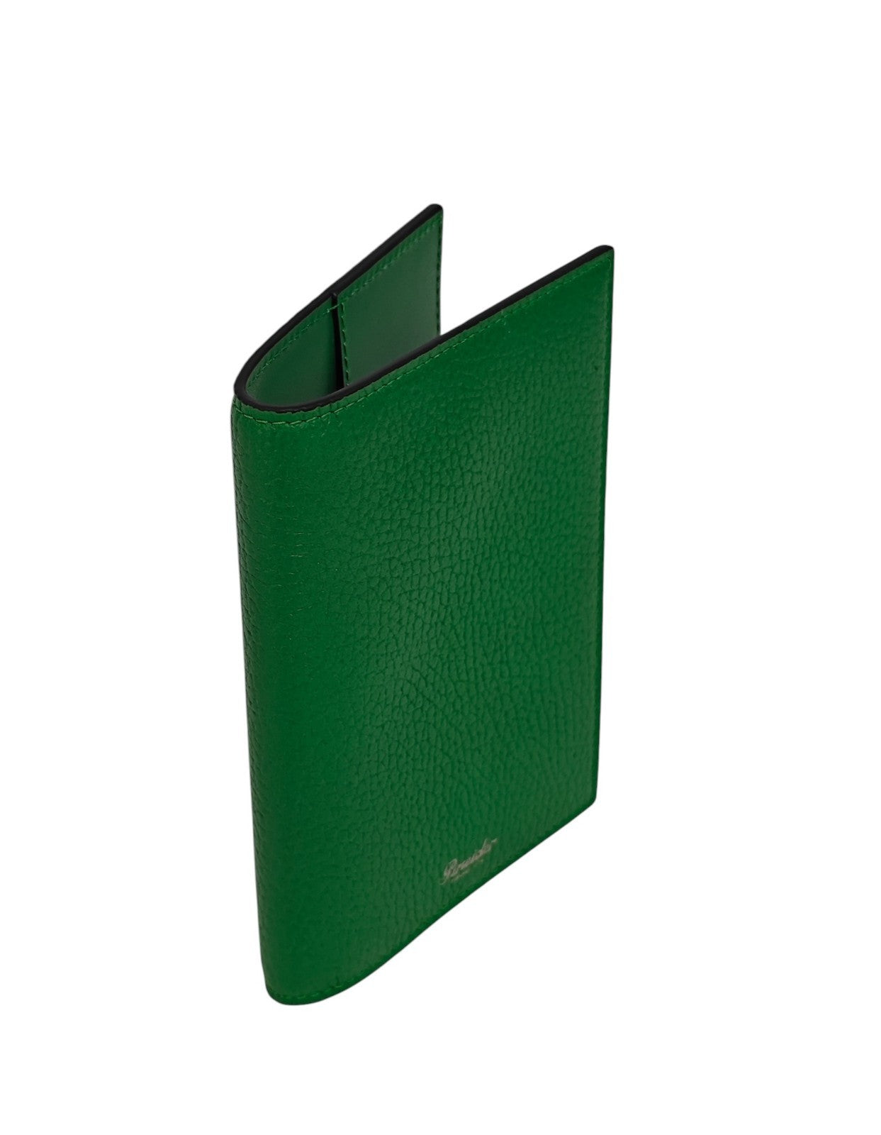 220$ PINEIDER FIRENZE 1774 "Bottolato" Passport Holder Grain Calf Green