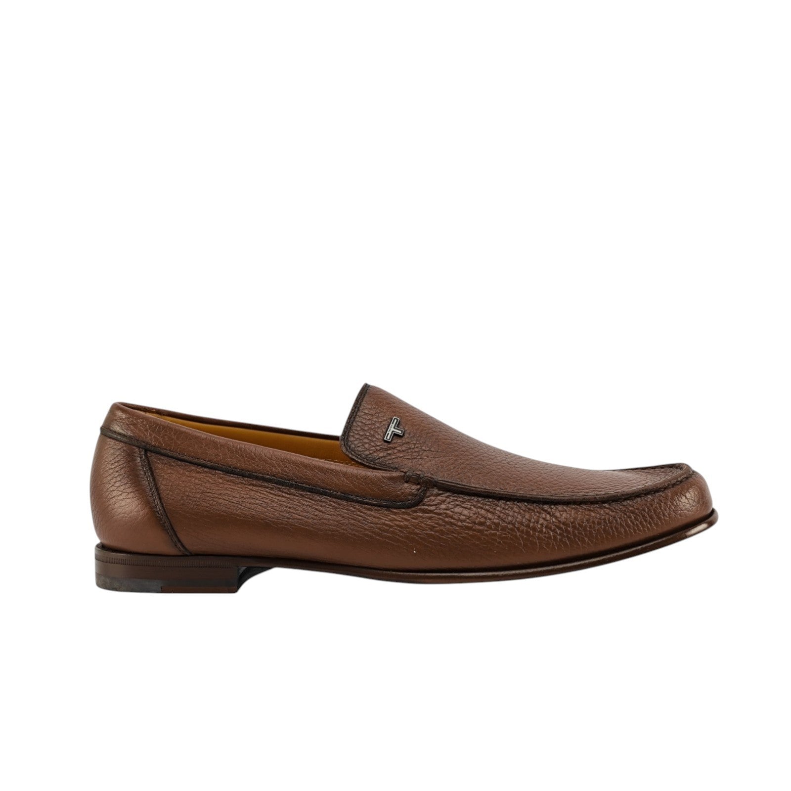 1300$ TESTONI "Bracciano" Loafer Shoes Deerskin Chestnut 8 UK / 9 US / 42 IT
