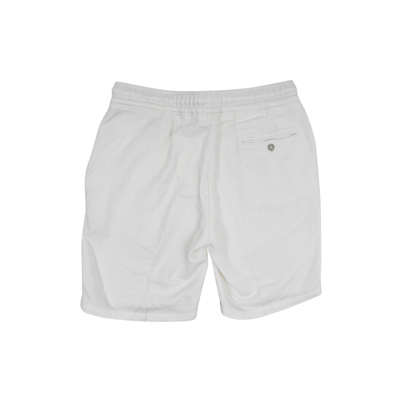 650$ ISAIA NAPOLI White Drawstring Short Pant Cotton Blend 32 US / 48 EU