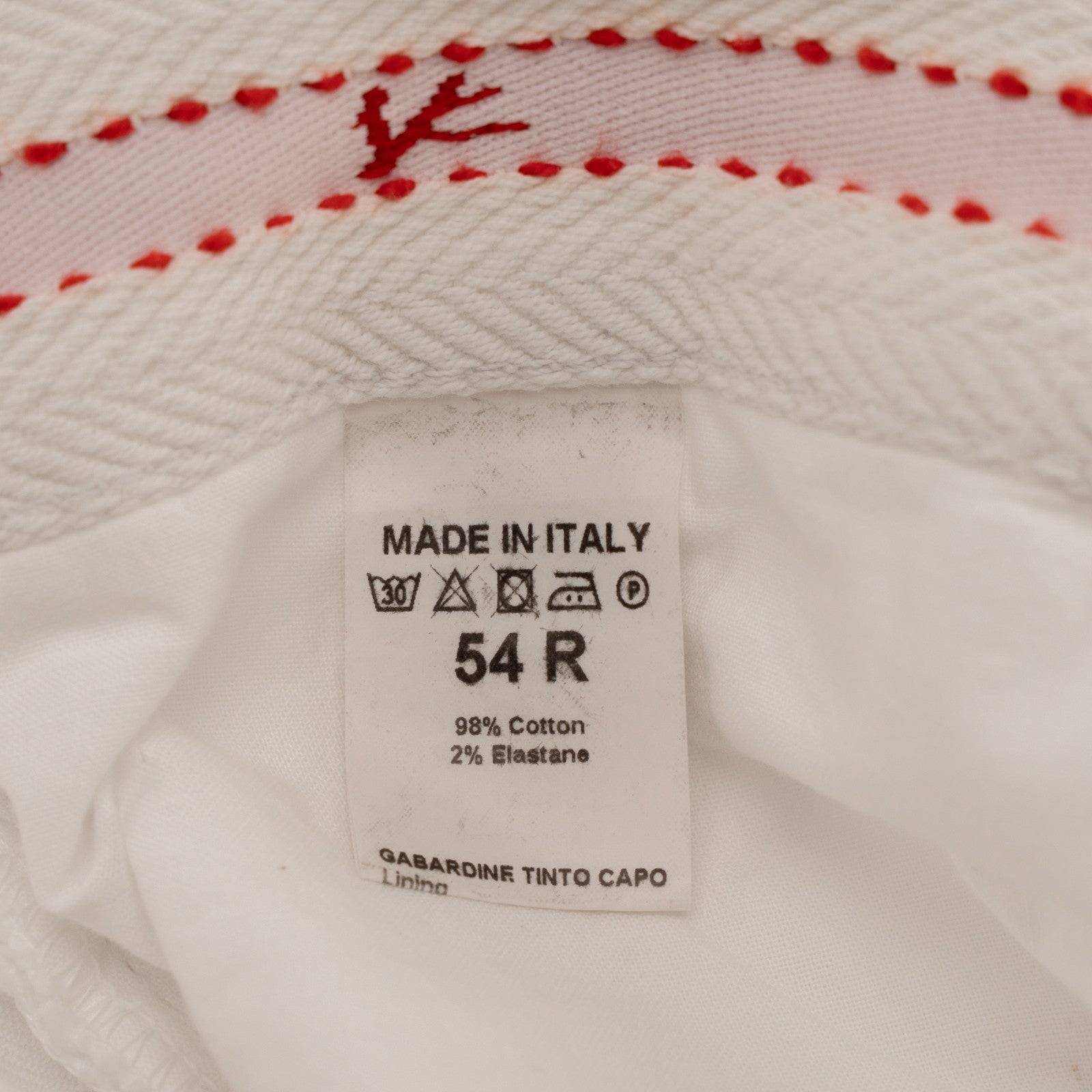 690$ ISAIA NAPOLI White Denim Jeans 5 Pockets Pant Cotton 38 US / 54 EU R