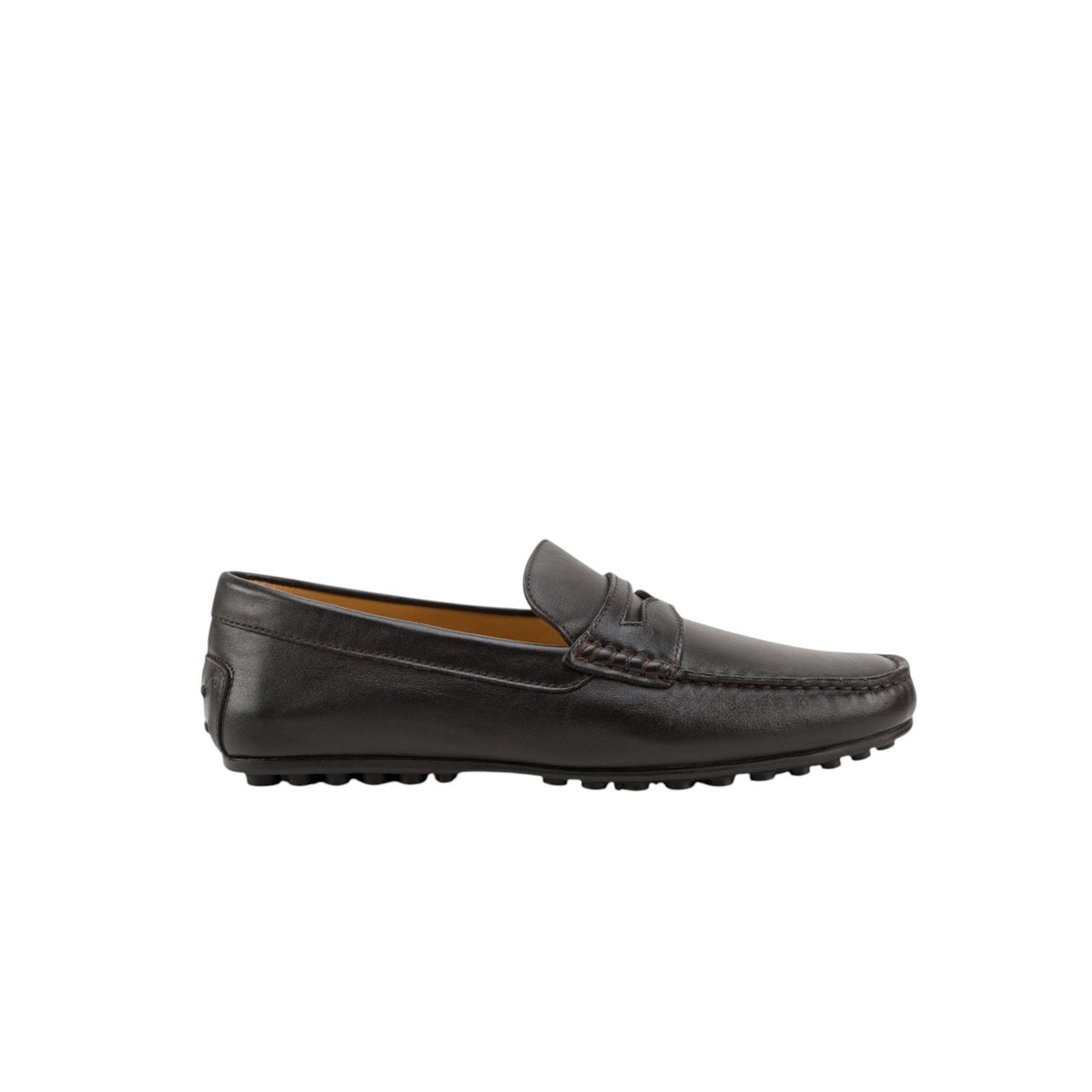 1200$ TESTONI "Portocervo" Driver Loafer Shoes Calf Cigar  8 UK / 9 US / 42 IT