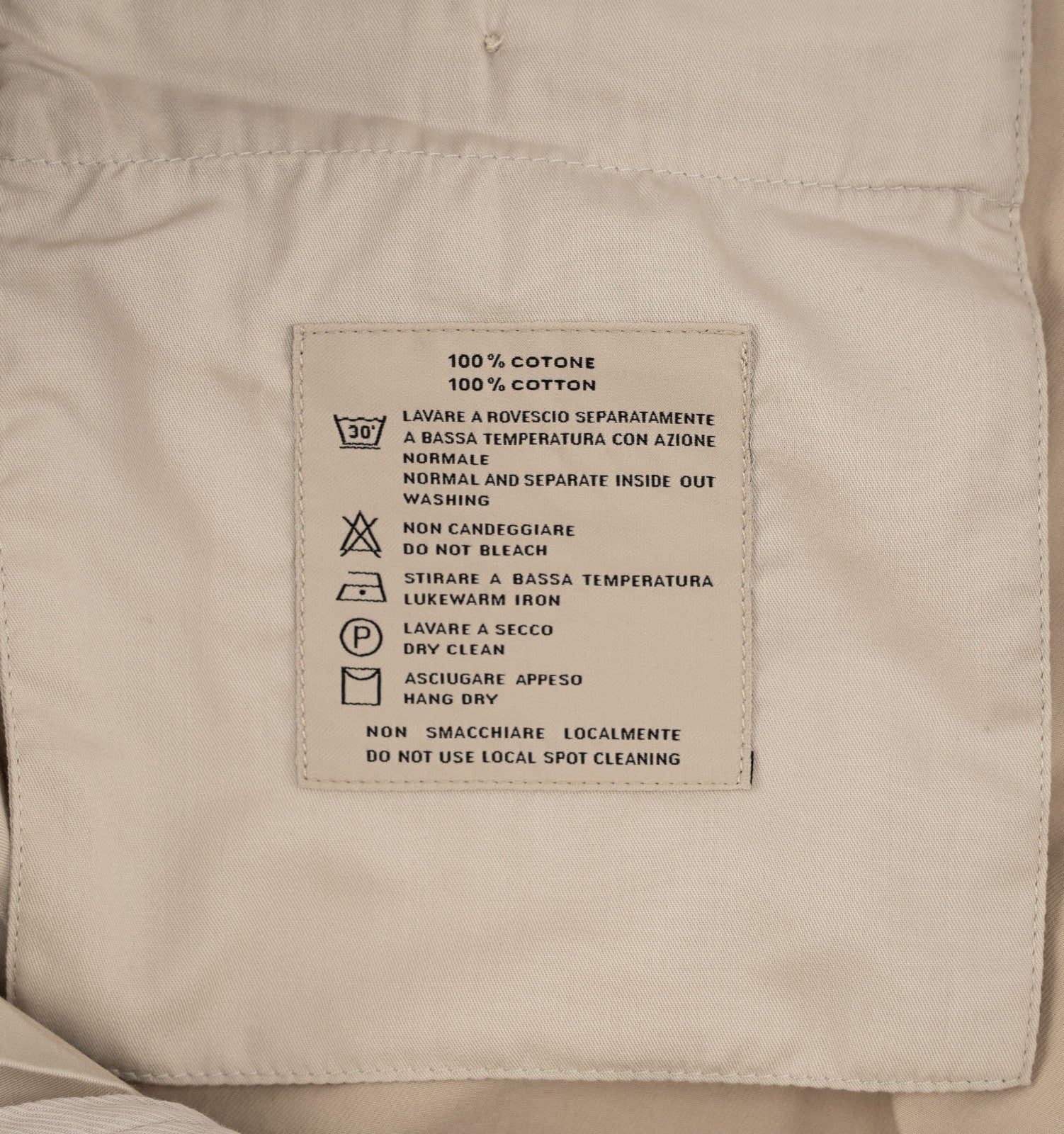 700$ BURBERRY Beige Chino Trouser Pant Cotton Slim Fit 42 US / 58 EU