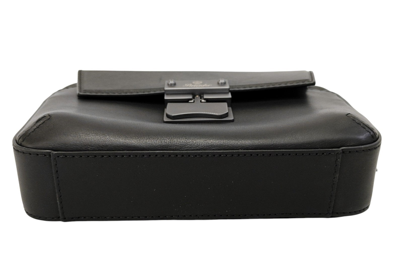 1070$ PINEIDER FIRENZE 1774 "Metro Smooth" Bumbag Belt Bag Calf Black