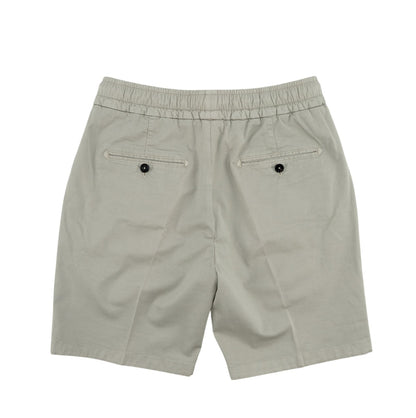 850$ ISAIA NAPOLI Ivory Garment Dyed Comfort Cotton Short Drawstring Pants