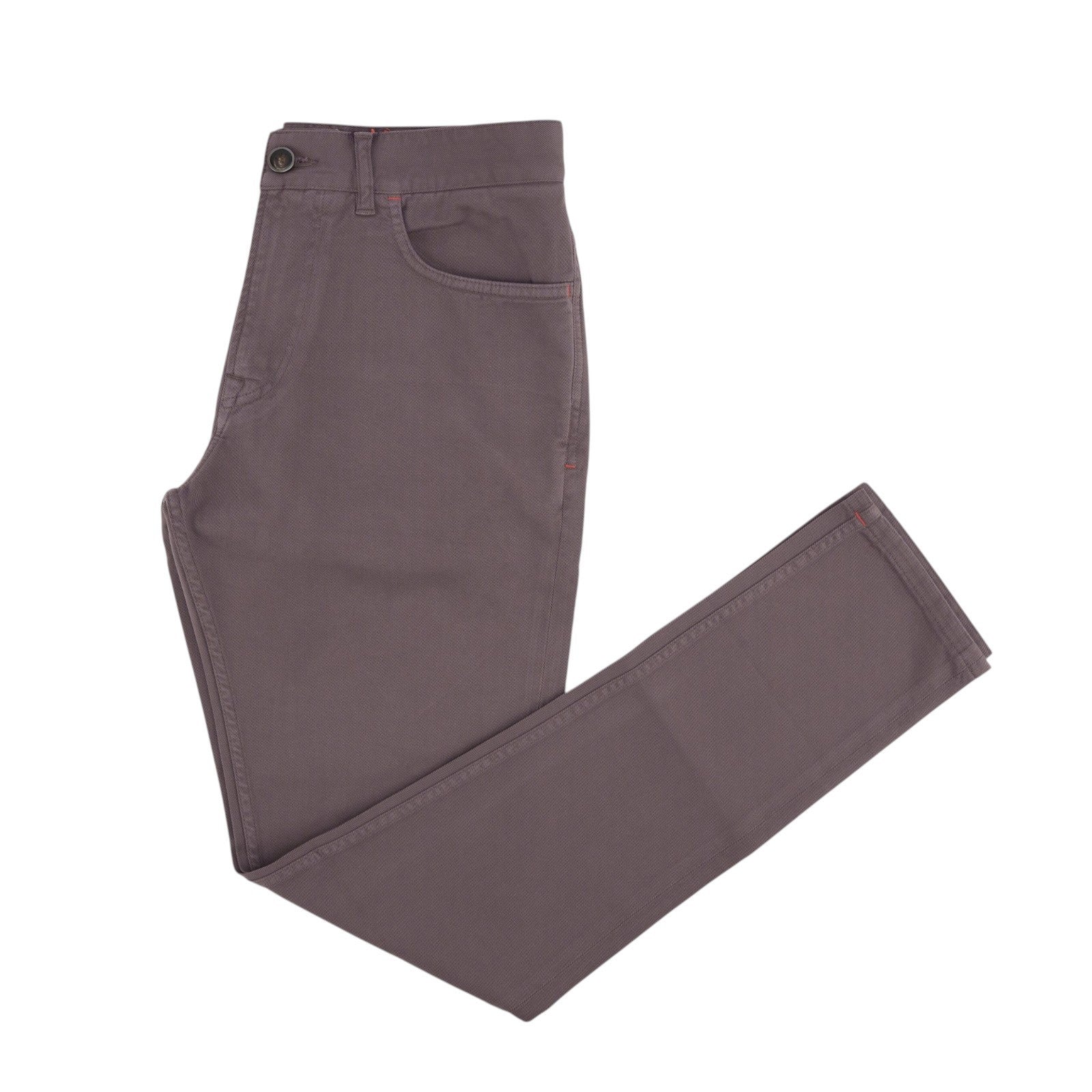 725$ ISAIA NAPOLI Plum 5 Pocket Jeans Trouse Denim Cotton Slim 32 US / 48 EU