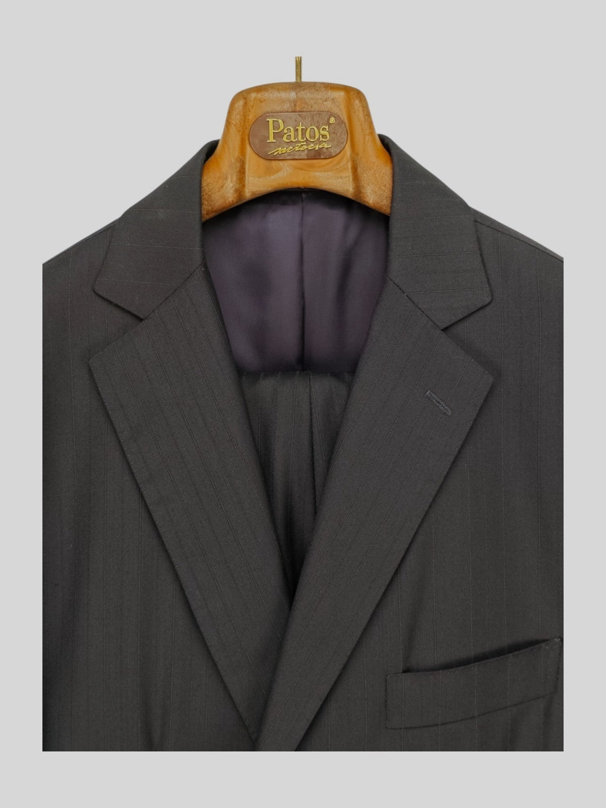 $1300 SARTORIA PATOS by SANTARELLI 1915 Suit Blue Navy Wool  44 US / 54 EU
