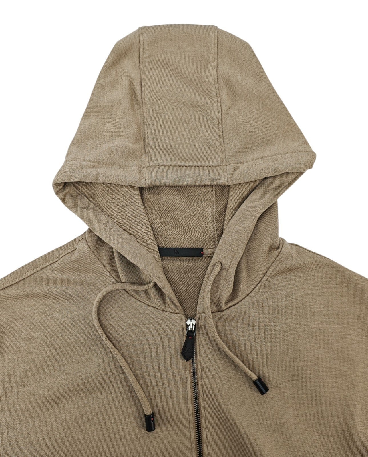 $2400 ISAIA NAPOLI Beige Zip Tracksuit Jogging Jersey Cotton - Silk Size XL