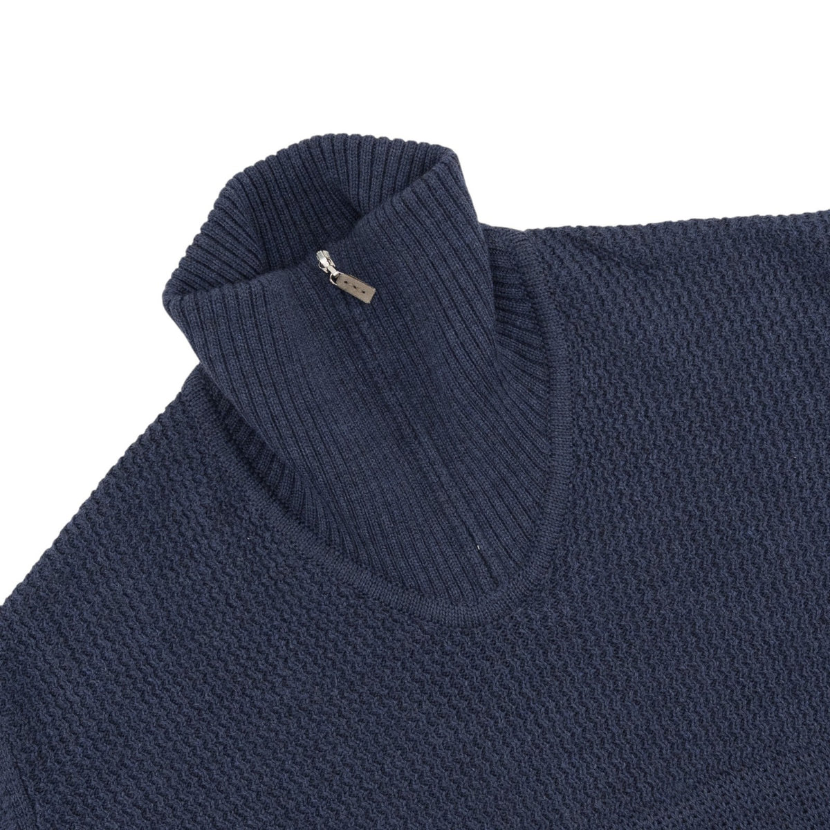 420$ DELLA CIANA Sweater Turtleneck Zip 100% Wool 40 US / 50 EU