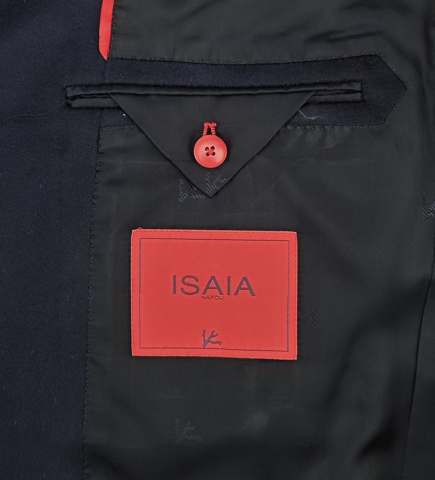 8100$ ISAIA NAPOLI Blue Navy Ross Overcoat Coat 100% Cashmere