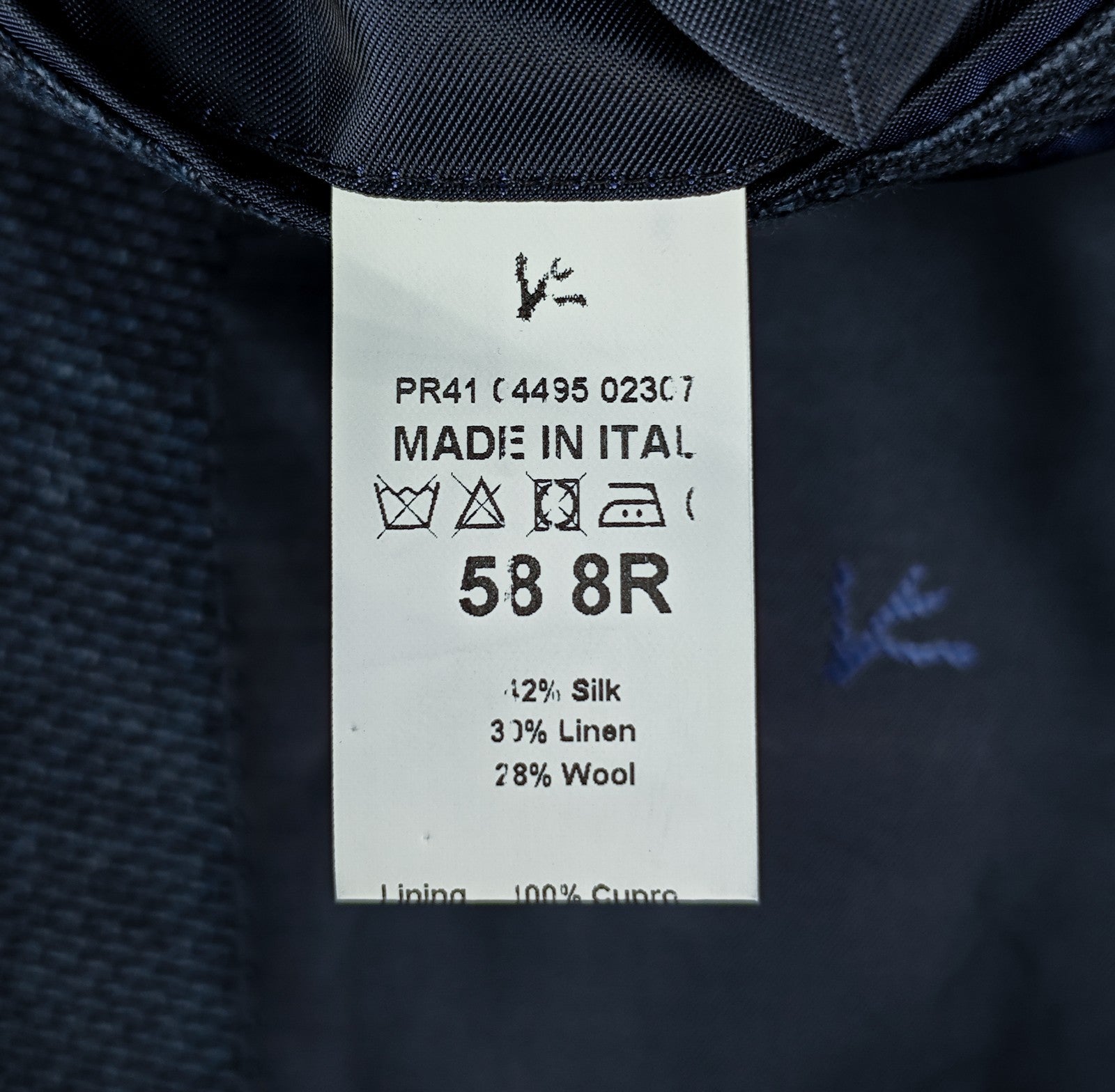 $5550 ISAIA  "Capri" Blue Sport Coat Silk Linen Wool Woven 48 US / 58 EU 8R