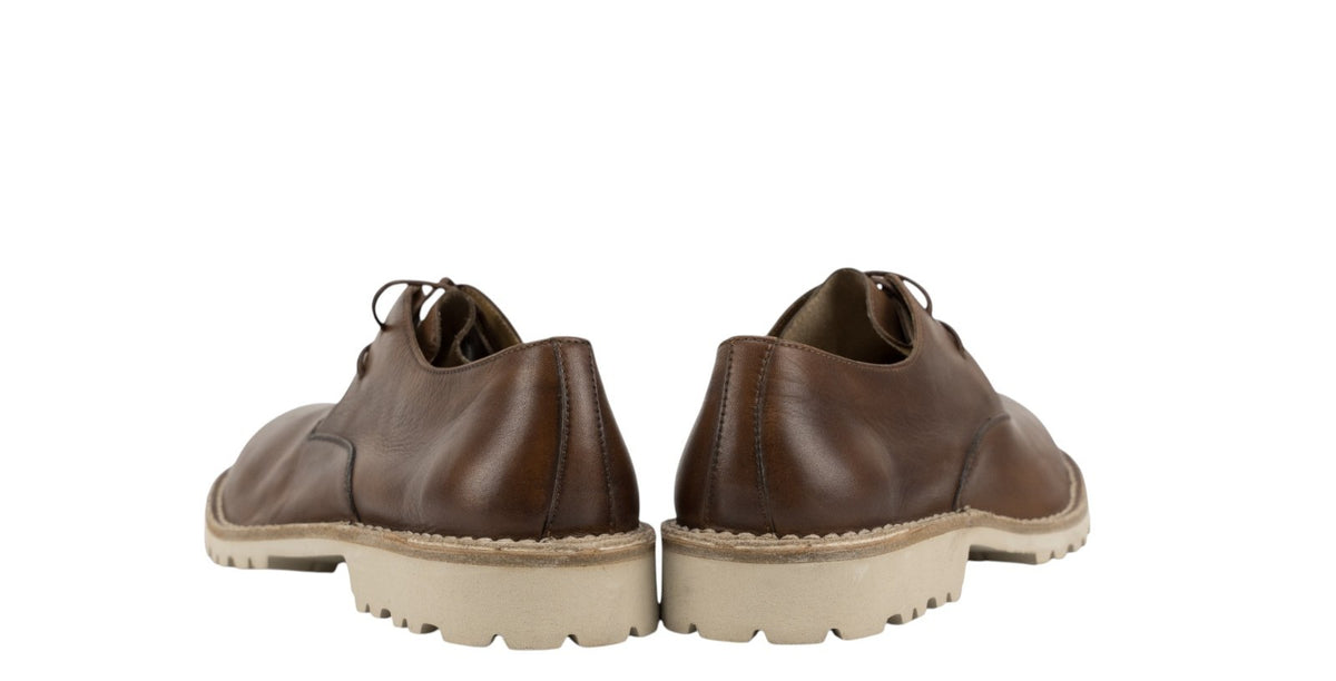 1200$ TESTONI La Thuile Piuma Construction Derby Shoes Calf 8 UK / 9 US / 42 IT