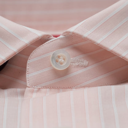 750$ ISAIA NAPOLI "Mix" Dress Shirt Pink Fine Lightwheight Cotton 16 - 41
