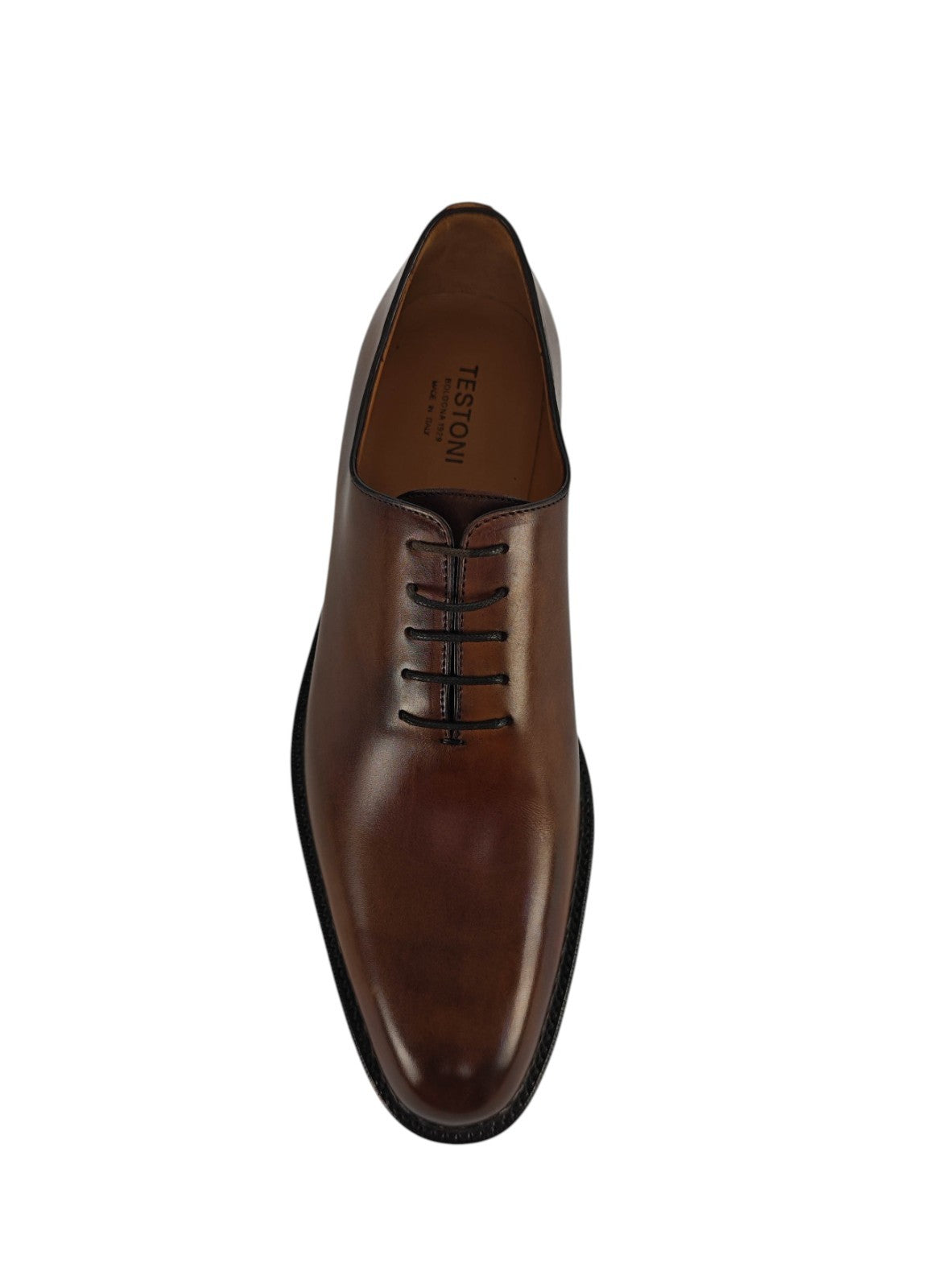 1850$ TESTONI "Piuma" Calf Delavè Oxford Shoes Norwegian Construction 9 UK 43 IT