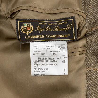 2650$ RAFFAELE CARUSO Brown Sport Coat LORO PIANA Cashmere / Goat 38 US / 48 IT
