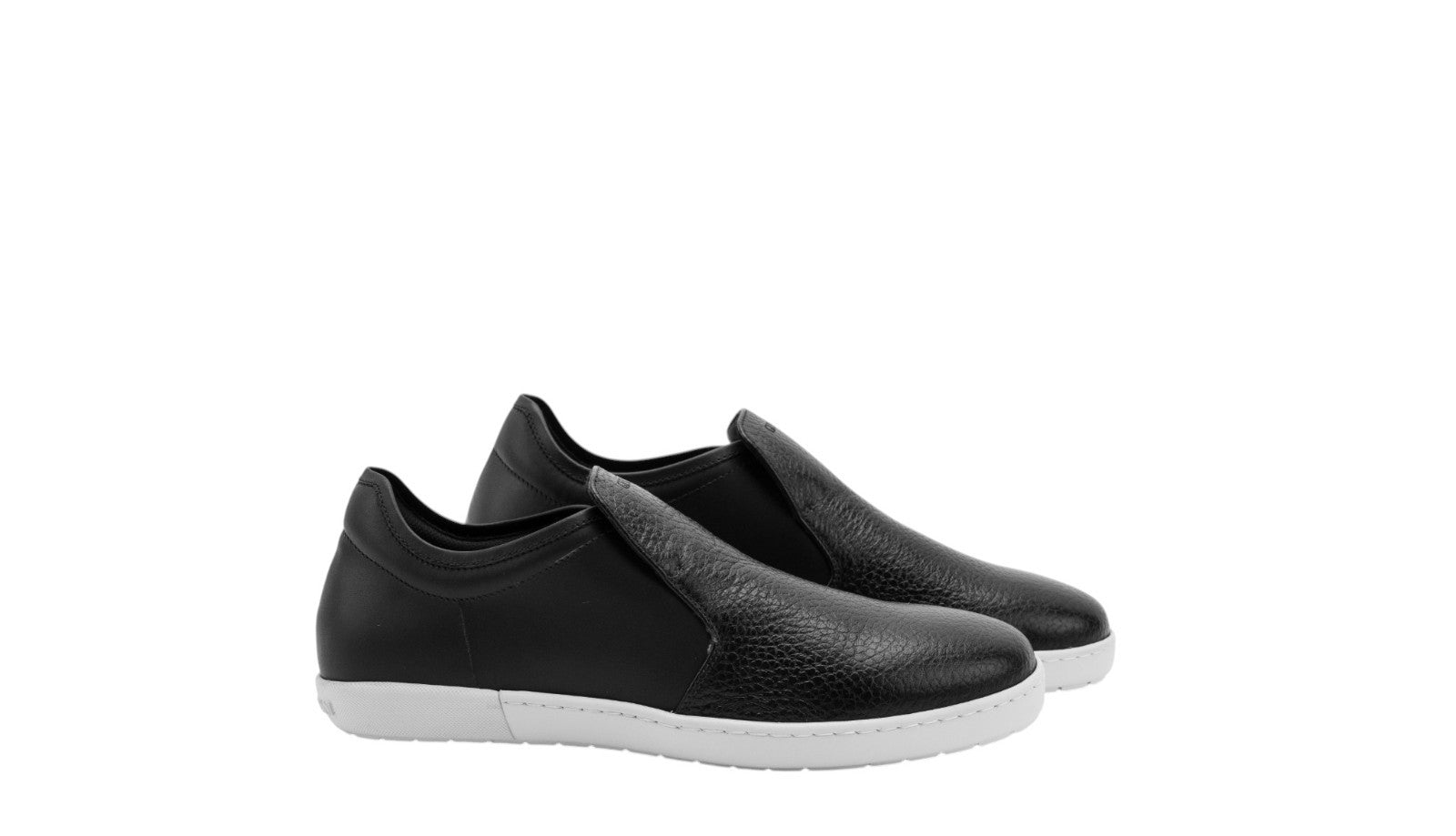 900$ GIORGIO ARMANI Shoes Slip on Sneakers Black Leather 6 UK / 7 US / 40 IT
