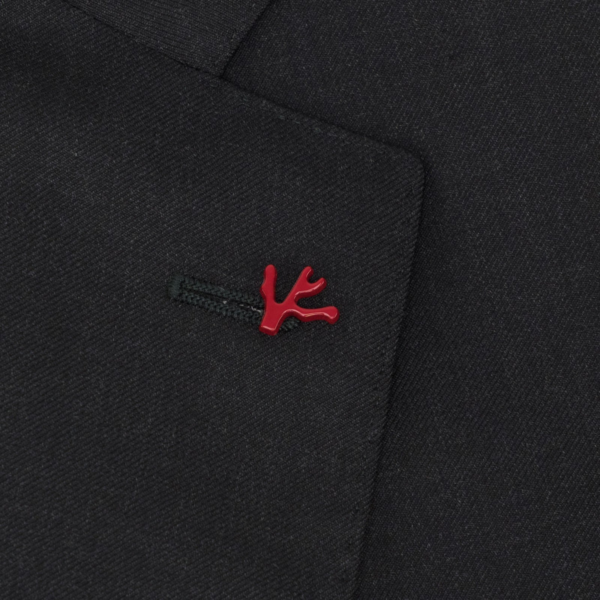 $6500 ISAIA NAPOLI Charcoal Gray Hand-Sewn Suit Wool 100's 44 US / 54 EU 7R