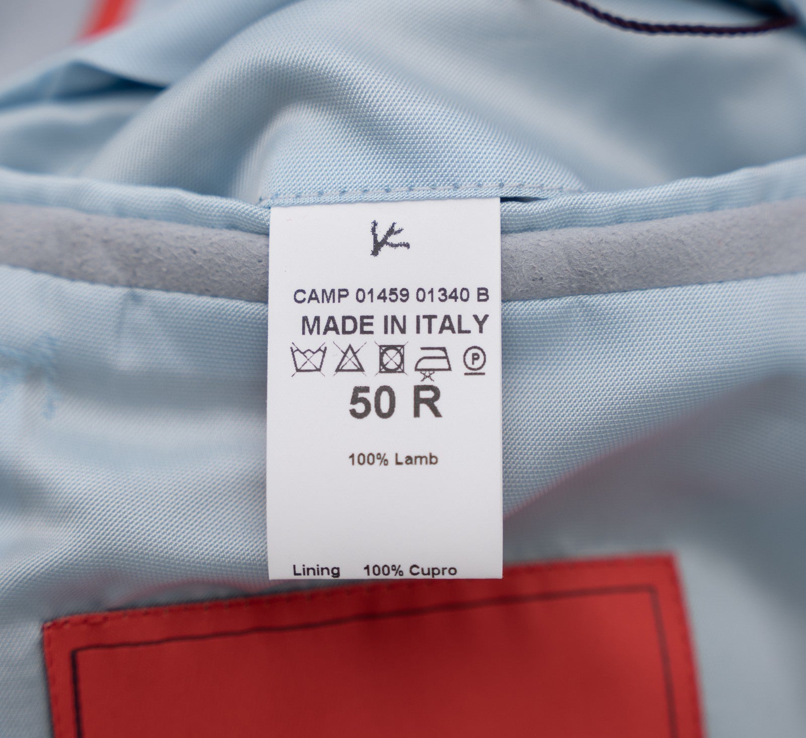 7100$ ISAIA Ice Blue Jacket Sport Coat 100% Suede Lambskin Leather 40 US / 50 EU