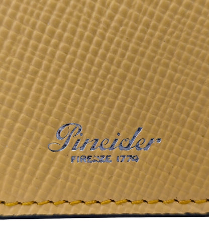 340$ PINEIDER FIRENZE 1774 Bifold Wallet Saffiano Anti-Scratch Calf Egg