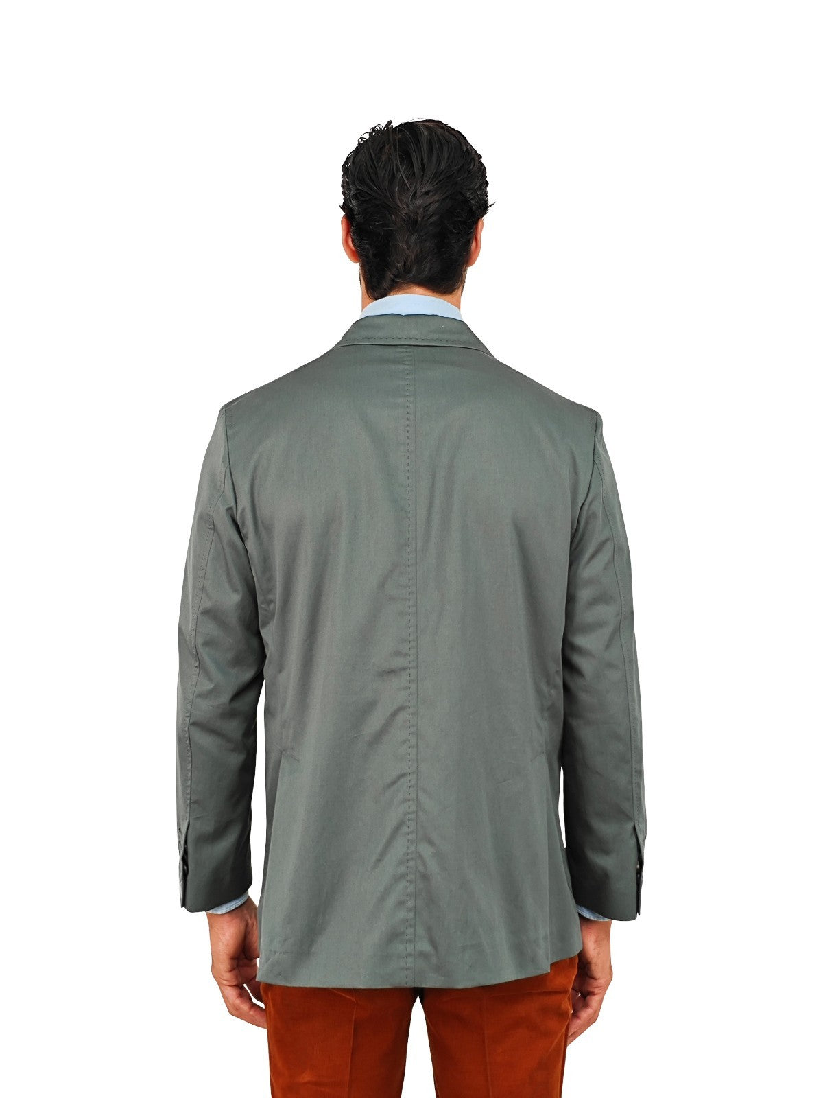 $1690 RUBINACCI NAPOLI Green Off Single Breasted Jacket Cotton