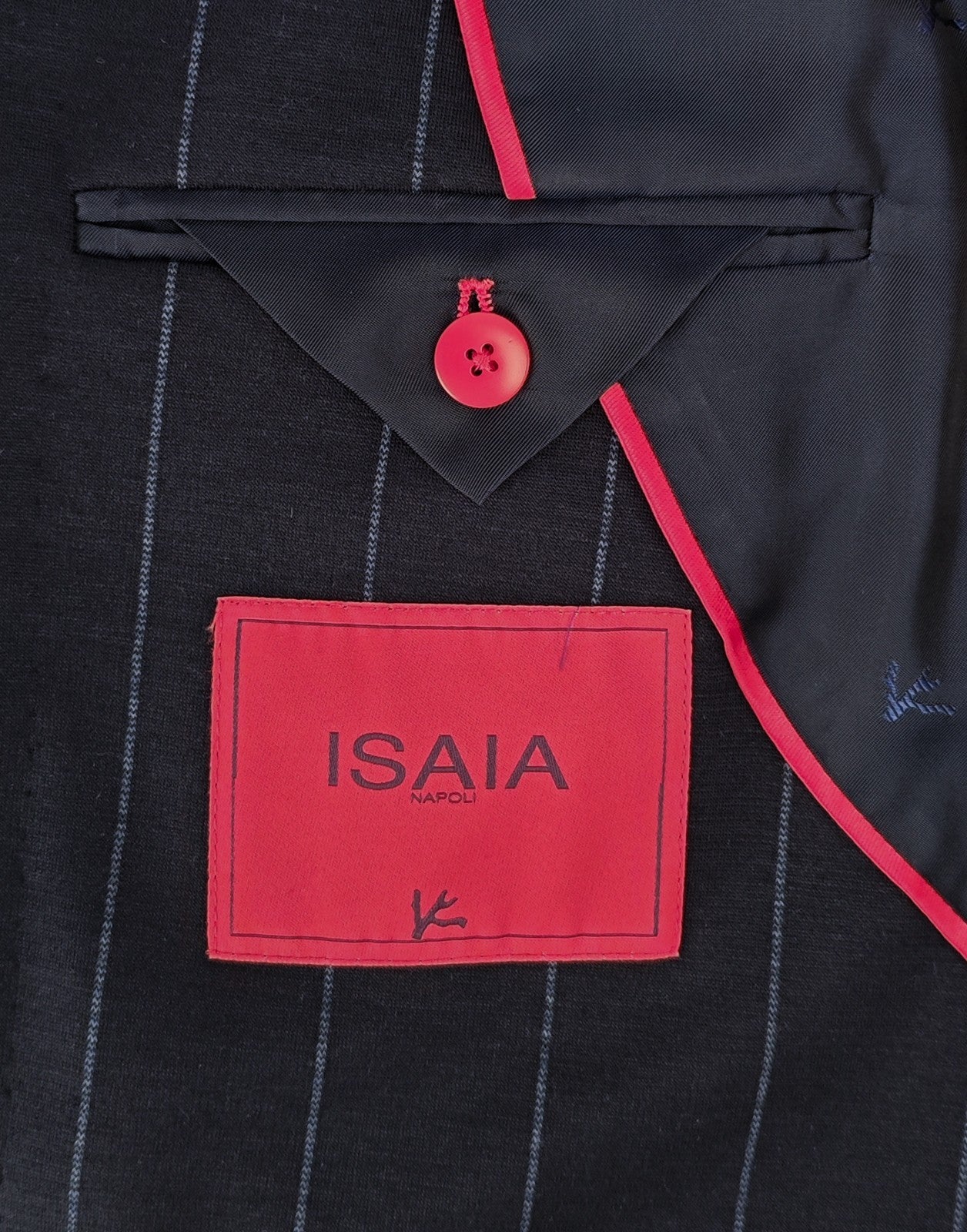 $5725 ISAIA "Capri" Blue Striped Sport Coat Jersey Wool Comfort 42 US / 52 EU 8R